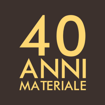 40 Anni materiale su sfondo marrone